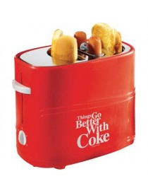 Máquina Tostadora De Hot Dogs Nostalgia HDT600COKE Temporizador Coca Cola-Roja - Envío Gratuito
