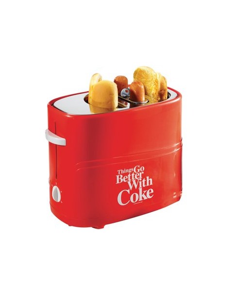 Máquina Tostadora De Hot Dogs Nostalgia HDT600COKE Temporizador Coca Cola-Roja - Envío Gratuito