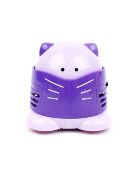 Historieta del gato gatito mini aspirador de polvo escritorio - púrpura - Envío Gratuito