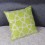 Seis pétalos de flores del amortiguador de la almohadilla de algodón de lino para Home Office Sofá cama(Verde)