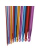 MagiDeal 11 Tamaños Multicolores Oxided Ganchillo Agujas De Aluminio 35cm 2.0-8mm - Envío Gratuito