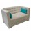 Love Seat Capitoneado Lituania Fabbou Muebles