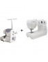 Maquina Overlock Janome 9102D + Maquina de Coser Mecanica 2222 - Blanco