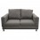 Love Seat Moderno Creed Fabou Muebles - Gris