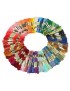 Pixnor TINKSKY 100pcs 8M Multicolor De Algodón De Punto De Cruz Bordado Hilos Seda Hilos De Coser