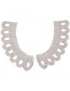 Generic Encaje Cuello Escote Apliques DIY Costura Bordado Algodón Beige Estilo 06