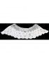 Generic Cuello Escote Algodón De La Flor De Ganchillo Phenovo Coser Encantadora Apliques Blanco