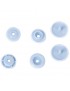 Generic 12mm 50 Sets Botones A Presión De Resina Sujetadores De Plástico Bricolaje - Azul Bebé