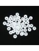 Generic 12mm 50 Sets Plástico Resina Botones Cierres Rápidos DIY - Blanco Snap Buttons - Envío Gratuito