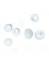 Generic 12mm 50 Sets Plástico Resina Botones Cierres Rápidos DIY - Blanco Snap Buttons