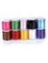 Generic Fabricación De Joyería Bricolaje 10 Rollos Color Mezclado Rebordea La Cuerda De Nylon Cuerda De Rosca 2 Mm