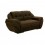 Love seat Moderno Kineta Fabou Muebles - Chocolate