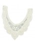 Generic Encaje Flor Collar Escote Neckline DIY Costura Bordado Apliques Trims Beige 03