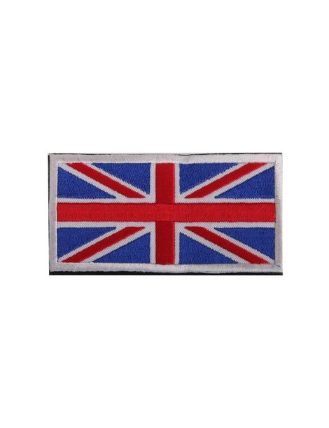 MagiDeal Union Jack Bandera De Inglaterra Uk Gancho Bordado Táctico Placa De Sujeción De Bucle - Envío Gratuito