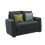 Love Seat Moderno Dorian Fabou Muebles - Gris