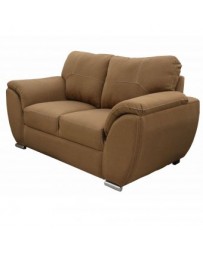 Love Seat Moderno Pekin Fabou Muebles Nogal - Envío Gratuito