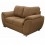 Love Seat Moderno Pekin Fabou Muebles Nogal