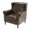 Sillon Lander Botonado Fabou Muebles - Tacto Piel Moka