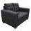 Love Seat Moderno Aretha Fabou Muebles Gris