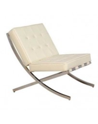 Sillón Ocasional DIMMSA Madrid Tacto Piel-Crema - Envío Gratuito