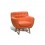 Sillón Individual, Vintage Home Designe, Orange Seat, Tapizado tipo Gamuza- Naranja