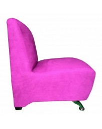 Sillón Individual Europe Rosse, Vintage Home Designe, Europe Rosse, Tapizado en Suede- Rosa Fiusa - Envío Gratuito