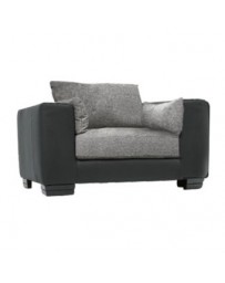 Sillón Trani Curry & Flother -Gris con Negro - Envío Gratuito