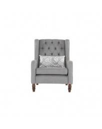 Sillón Gris Elegante Royal Regina - Envío Gratuito