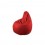 Sillón Puff tipo Pera Puff-1002 Lunics-Rojo