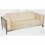 sala sofa moderna en piel y cromo 3 persona