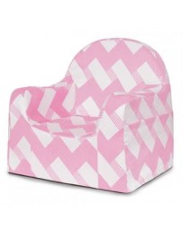 PKFFLRPZ Sillón zig-zag-Rosa - Envío Gratuito