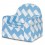 PKFFLRBZ Sillón zig-zag-Azul