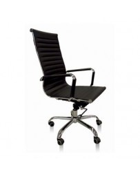 Sillón Directivo en Curpiel Negro Mod. A05 - Envío Gratuito