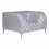 Sillon Individual marca Zuo modelo Providence con brazos - plata / 900276
