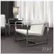 Silla ocasional marca Zuo modelo Carbon - blanco / 500074 - Envío Gratuito