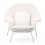 Silla ocasional con reposapies marca Zuo modelo Nursery - blanco / 501154