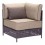 Sillon esquinero individual para exterior marca Zuo modelo Pinery - cafe / 703797