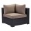 Sillon esquinero para exterior marca Zuo modelo Bocagrande - cafe / 701623