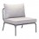 Sillon individual para exterior marca Zuo modelo Pier sin brazos - gris / 703787