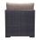 Sillon individual para exterior marca Zuo modelo Bocagrande - cafe / 701624