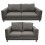 Sala Creed 3-2 Fabou Muebles - Gris