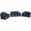 Sala Grecia 3-2-1 Fabou Muebles - Gris