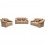 Sala Grecia 3-2-1 Fabou Muebles