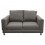Love Seat Moderno Creed Fabou Muebles - Gris