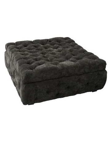 Taburete Capitonado Grey Fabou Muebles - Gris Oxford - Envío Gratuito