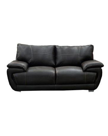 Love Seat Moderno Tokio Fabou Muebles - Negro - Envío Gratuito