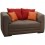 Love Seat Moderno One Fabou Muebles - Cafe