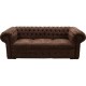 Sofa Capitonado Olimpo Fabou Muebles - Cafe - Envío Gratuito