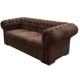 Sofa Capitonado Olimpo Fabou Muebles - Cafe - Envío Gratuito