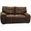 Love Seat Moderno Monaco Fabou Muebles - Cafe